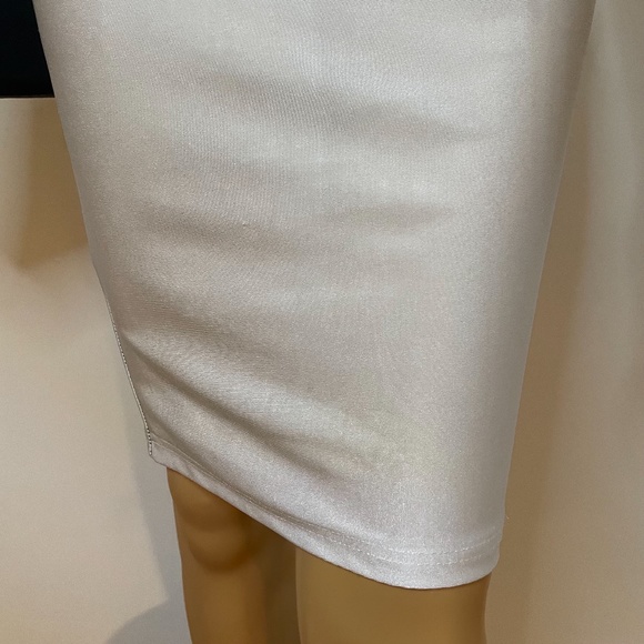 Mod sixties black white one sleeved sheath dress! - Picture 5 of 15